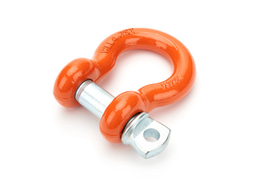 Shackle - Clevis D-Shackle - 3/4 in Pin - 9500 lb Working Load Limit - Steel - Orange Powder Coat - Each