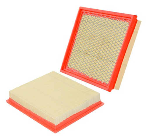 Air Filter Element - Panel - 10 in L x 9.25 in W x 1.77 in H - Paper - White - Ford Mustang 2005-10 - Each