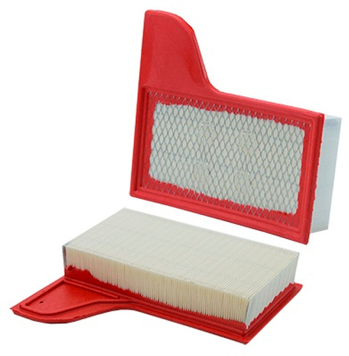 Air Filter Element - Panel - 10.253 in L x 11.244 in W x 2.295 in H - Paper - White - Ford Mustang 2015-17 - Each