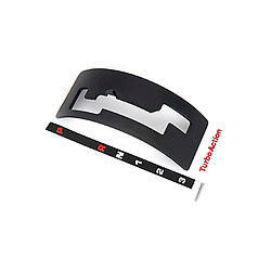 Shifter Gate Plate - Reverse Pattern - Steel - Black Powder Coat - Turbo Action Cheetah SCS Shifter - Torqueflite 727 / 904 - Each