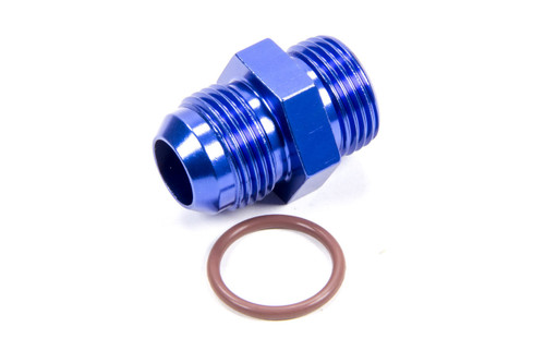 Fitting - Adapter - Straight - 12 AN Male to 12 AN Male O-Ring - Aluminum - Blue Anodized - Each
