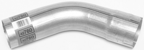 Exhaust Bend - 45 Degree - 3 in Diameter - 6 in Radius - 7 x 7 in Legs - 16 Gauge - Steel - Aluminized - Each