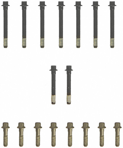 Cylinder Head Bolt Kit - Hex Head - Steel - Natural - Small Block Chevy - Kit
