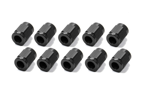 Fitting - Tube Nut - 3 AN - 3/16 in Tube - Aluminum - Black Anodized - Set of 10 Fitting - Tube Nut - 3 AN - 3/16 in Tube - Aluminum - Black Anodized - Set of 10