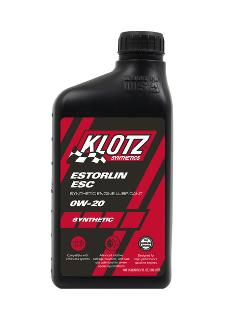 Motor Oil - Estorlin ESC - 0W20 - Synthetic - 1 qt - Each