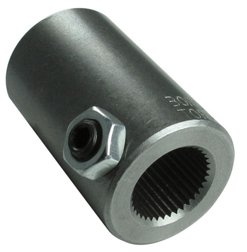 Steering Shaft Coupler - 3/4 in 36 Spline to 3/4 in 36 Spline - Steel - Natural - Universal - Each