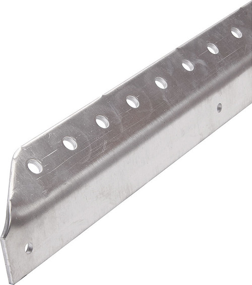Angle Stock - 120 Degree - 1 in Wide - 1 in Tall - 0.125 in Thick - 30 in Long - 0.25 in Holes - Aluminum - Natural - Each