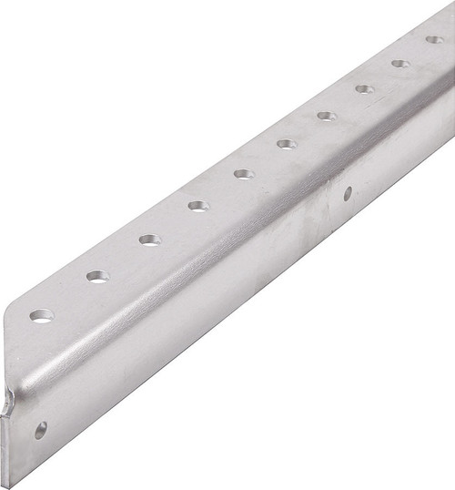 Angle Stock - 90 Degree - 1 in Wide - 1 in Tall - 0.125 in Thick - 30 in Long - 0.25 in Holes - Aluminum - Natural - Each