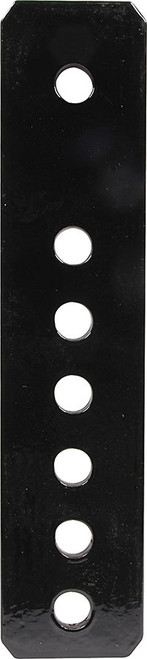 Spring Shackle Plate - Leaf - 9 in Length - 2 in Width - 1/4 in Thick - 1/2 in Holes - Steel - Black Paint - Pair