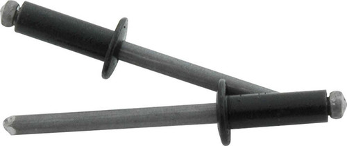 Rivet - 3/8 in Head - 3/16 in Steel Mandrel - 1/4-3/8 in Grip Range - Aluminum - Black Paint - Set of 250