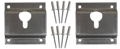 Key Punch Bracket - Rivets Included - Steel - Natural - Universal - Kit