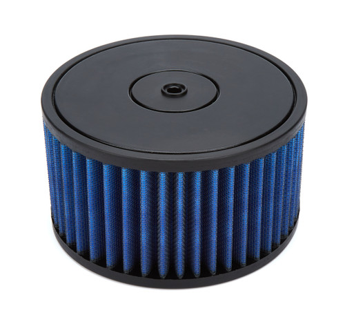 Air Filter Element - Pit Tuning - Round - 6.23 in Diameter - 3.25 in Tall - 5.06 in Flange - Synthetic - Blue - Each