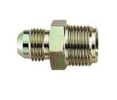 Fitting - Adapter - Straight - 6 AN Male to 1/2-20 in Inverted Flare - Steel - Natural - Each