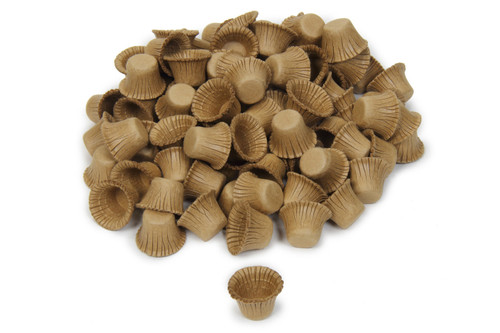 Dust Plug - 14 mm - Paper - Brown - Set of 100