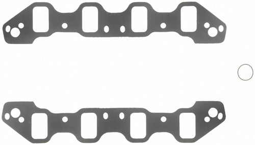 Intake Manifold Gasket - 0.06 in Thick - 2.2 x 1.35 / 1.83 in Rectangular Tapered Port - Composite - Small Block Ford - Pair