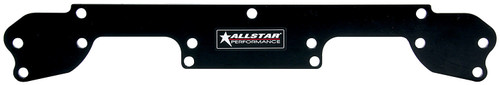 Exhaust Port Blockoff - 1-Piece - 1/4 in Thick - Plastic - Black - Spread Port / Dart - Small Block Chevy - Pair