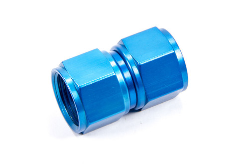 Fitting - Adapter - Straight - 12 AN Female Swivel to 12 AN Female Swivel - Aluminum - Blue Anodized - Each Fitting - Adapter - Straight - 12 AN Female Swivel to 12 AN Female Swivel - Aluminum - Blue Anodized - Each
