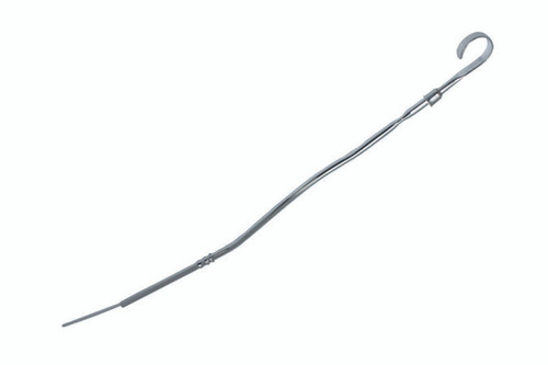 Engine Oil Dipstick - Solid Tube - Block Mount - Steel - Chrome - Oldsmobile V8 - Each Engine Oil Dipstick - Solid Tube - Block Mount - Steel - Chrome - Oldsmobile V8 - Each