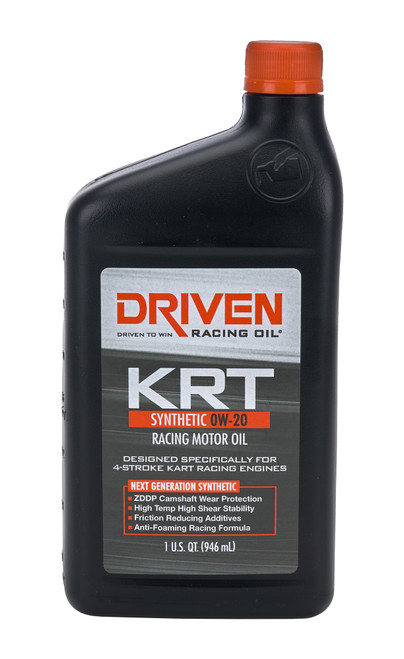Motor Oil - KRT 4-Stroke Kart - 0W20 - Synthetic - 1 qt Bottle - Each
