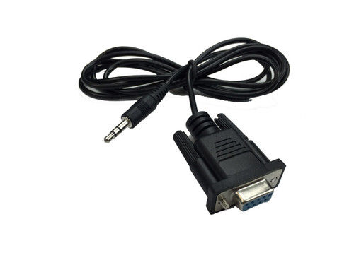Data Transfer Cable - 6 ft Long - 9-pin Serial Connector to 3.5 mm Plug - Racepak Digital Dash - Each