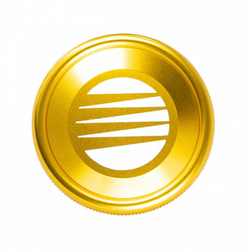 Fuel Cell Filler Cap - Screw-On - 2.48 in OD - Aluminum - Gold Anodized - Each Fuel Cell Filler Cap - Screw-On - 2.48 in OD - Aluminum - Gold Anodized - Each