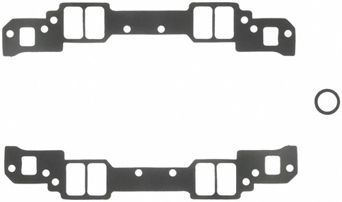 Intake Manifold Gasket - 0.045 in Thick - 1.25 x 2.15 in Rectangular Port - Composite - 18 Degree Heads - Small Block Chevy - Kit