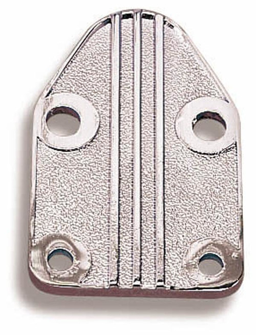 Fuel Pump Blockoff - Steel - Chrome - Chevy V8 - Each Fuel Pump Blockoff - Steel - Chrome - Chevy V8 - Each