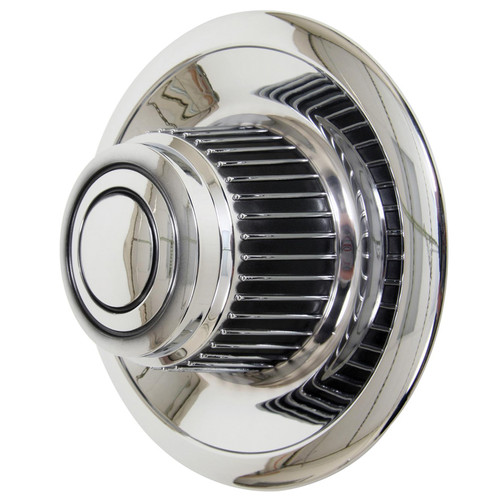 Wheel Center Cap - Derby - Plastic - Chrome - Vision Rallye Wheel - Each