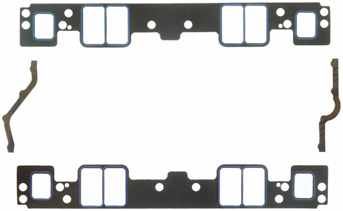 Intake Manifold Gasket - Printoseal - 0.06 in Thick - 1.3 x 2.31 in Rectangular Port - Composite - Small Block Chevy - Kit