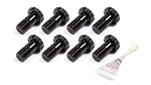 Flexplate Bolt Kit - 1/2-20 in Thread - 1.000 in Long - 12 Point Head - Chromoly - Black Oxide - Set of 8