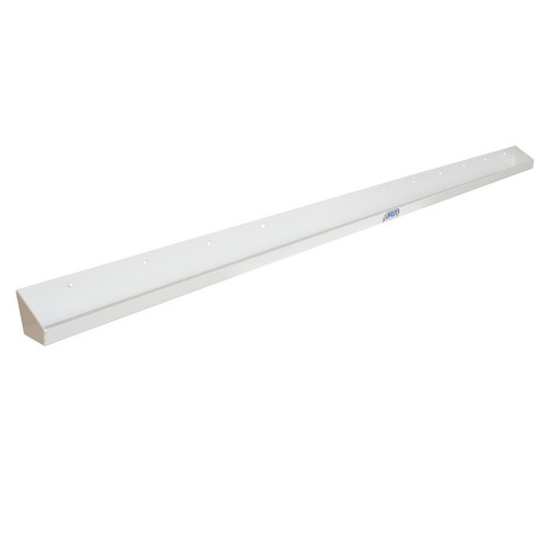 Wing Holder Tray - Wall Mount - Top Wing - Aluminum - White Powder Coat - Kit