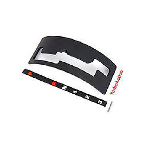 Shifter Gate Plate - Reverse Pattern - Steel - Black Powder Coat - Turbo Action Cheetah SCS Shifter - C4 / C6 - Each