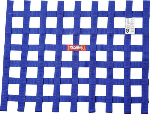 Window Net - SFI 27.1 - 1 in Webbing - 18 x 24 in Rectangle - Blue - Each