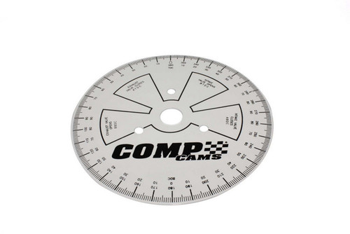 Degree Wheel - Sportsman - 9 in Diameter - Steel - White Paint - Each