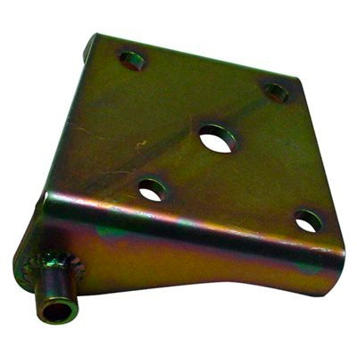 U-Bolt Pad - Mini-Tub - 1/2 in Mounting Holes - 3/4 in Center Hole - Driver Side - Steel - Cadmium - Each