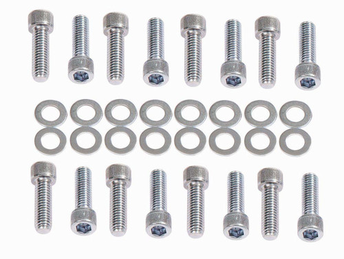 Intake Manifold Bolt Kit - Allen Head - Steel - Zinc Oxide - Big Block Chevy - Kit Intake Manifold Bolt Kit - Allen Head - Steel - Zinc Oxide - Big Block Chevy - Kit