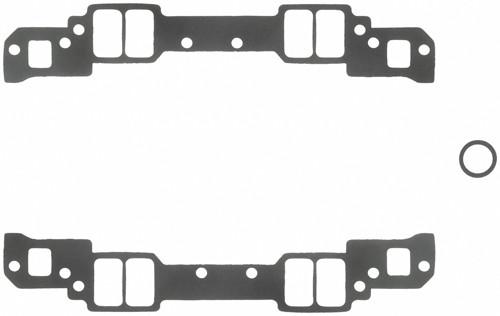 Intake Manifold Gasket - 0.09 in Thick - 1.25 x 2.15 in Rectangular Port - Composite - 18 Degree Heads - Small Block Chevy - Kit