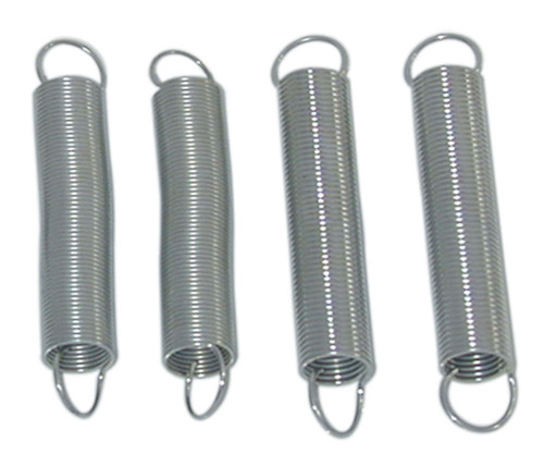 Throttle Return Spring - Two 2-1/2 in Length and Two 2-3/4 in Length - Stainless - Natural - Holley Carburetors - Kit