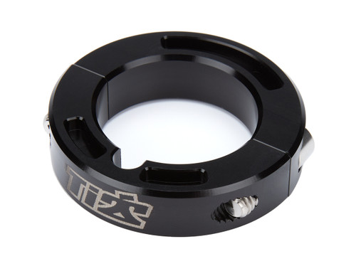 Rock Screen Clamp - 1-3/8 in Tube - Titanium Hardware Included - Aluminum - Black Anodized - Sprint Car - Each