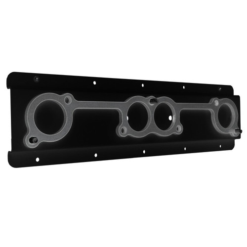 Header Mount - Wall Mount - Aluminum - Black Powder Coat - Kit