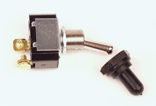 Toggle Switch - On / Off - 20 amps - 12V - 2 Terminal - Weatherproof Cover - Each