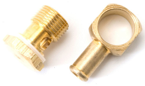 Fitting - Adapter Banjo - Straight - 3/8 in Hose Barb to 5/8-20 in Banjo - Brass - Natural - Each