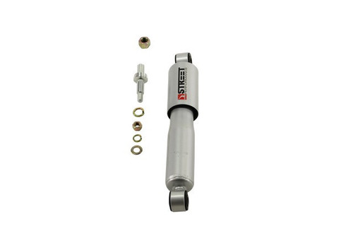 Shock - Street Performance - Twintube - Steel - Silver Paint - Front - 1 to 7 in Lowered - GM Fullsize SUV / Truck 1963-91 - Each Shock - Street Performance - Twintube - Steel - Silver Paint - Front - 1 to 7 in Lowered - GM Fullsize SUV / Truck 1963-91 - Each
