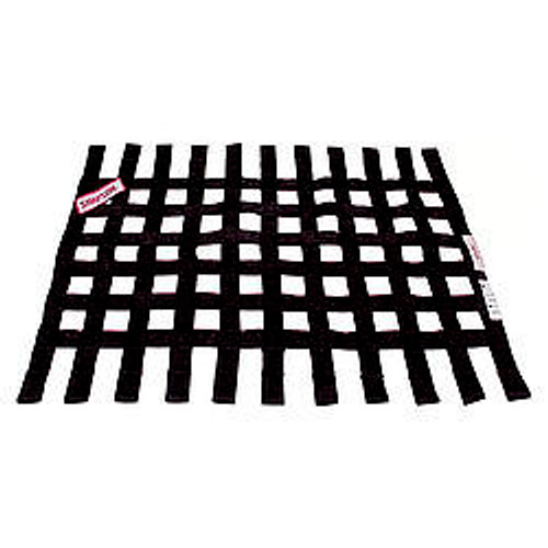 Window Net - SFI 27.1 - 1 in Webbing - 18 x 24 in Rectangle - Black - Each