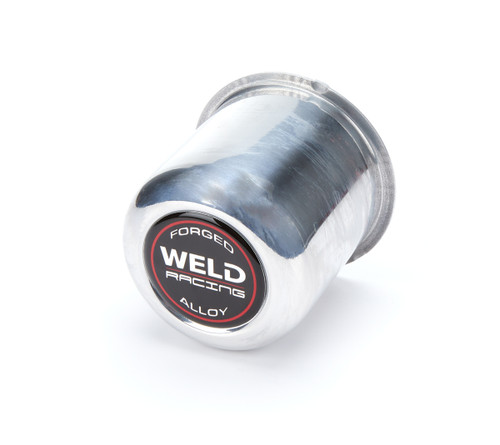 Wheel Center Cap - 3.125 in OD - Push Through - Aluminum - Polished - Each