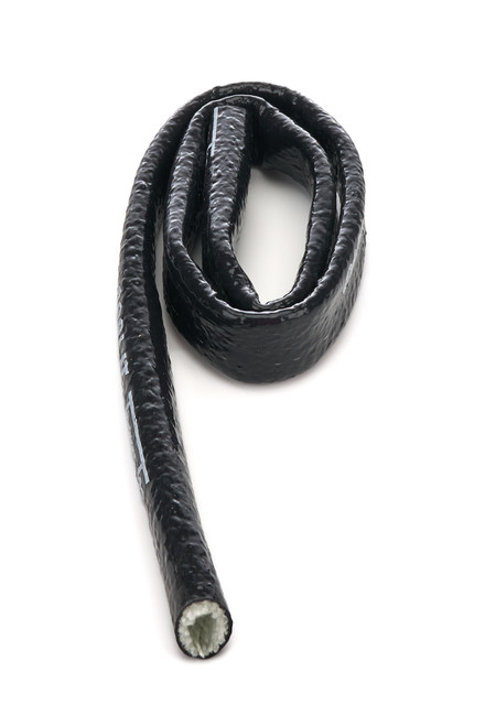 Hose and Wire Sleeve - Heat Sleeve - 3/4 in ID - 3 ft - Silicone / Fiberglass - Black - Each Hose and Wire Sleeve - Heat Sleeve - 3/4 in ID - 3 ft - Silicone / Fiberglass - Black - Each