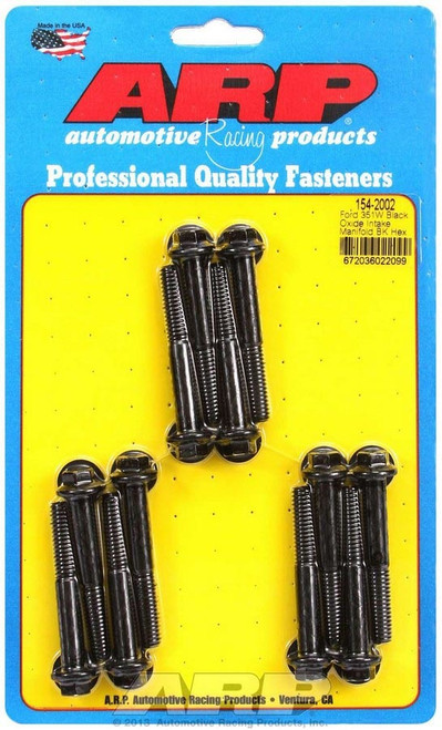 Intake Manifold Bolt Kit - Hex Head - Chromoly - Black Oxide - Small Block Ford - Kit
