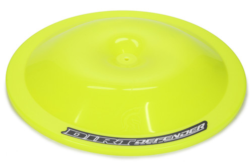 Air Cleaner Lid - 14 in Round - Dirt Defender Logo - Plastic - Neon Yellow - Each Air Cleaner Lid - 14 in Round - Dirt Defender Logo - Plastic - Neon Yellow - Each