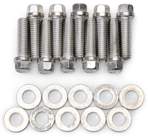 Intake Manifold Bolt Kit - Hex Head - Steel - Cadmium - Pontiac V8 - Kit