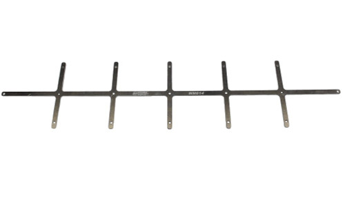 Grille Screen - Brace - Rivet-On - 0.125 in Thick - Aluminum - Natural - Each